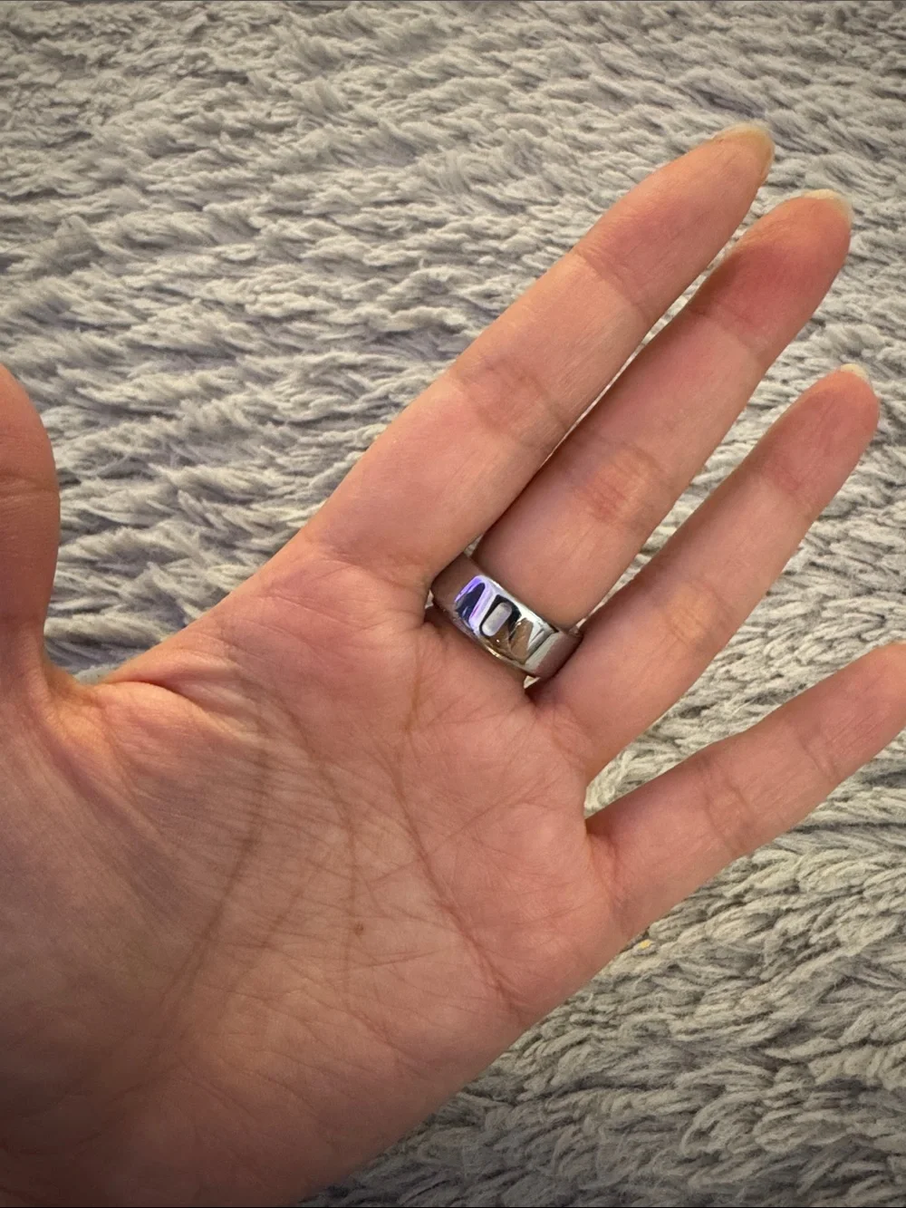 Oura 4 Silver Ring Size 8